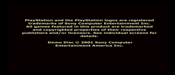 PSone Demo Disc Title Screen
